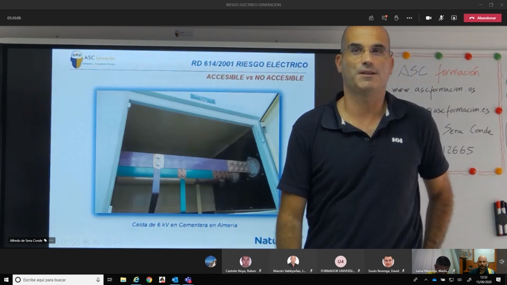 Curso "Riesgo Eléctrico en Generación" por el método ASC (septiembre 2020)