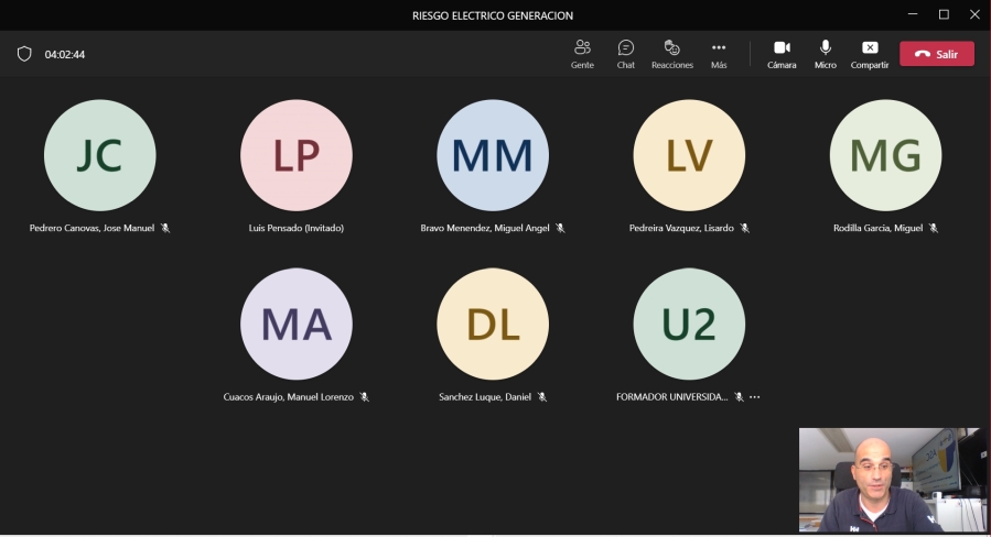Curso a distancia "Riesgo Eléctrico en Generación" para Naturgy (mayo 2022)